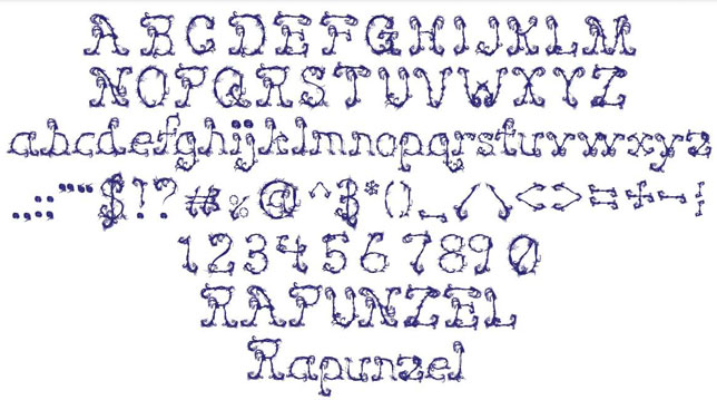 Rapunzel Typeface